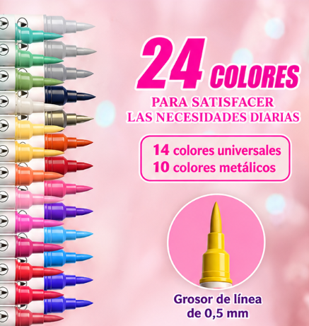 Uñas bonitas en minutos con 24 colores
