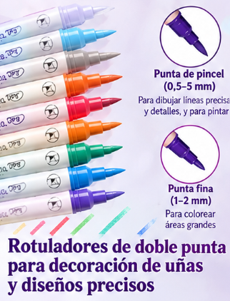 Uñas bonitas en minutos con 24 colores